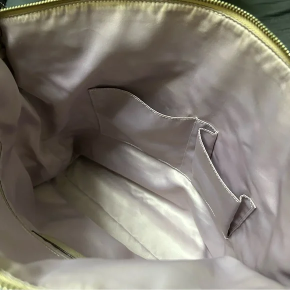 Coach Laura Signature Taupe Leather Tote Shoulder Bag Travel Casual Everyday Bag - Picture 8 of 16